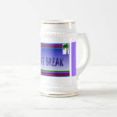 Lentbreuk en palmboom - bierpul (Voorkant rechts)