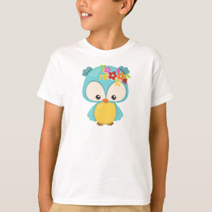 Lentdieren, hoefdieren, kleine hoenders, bloemen t-shirt