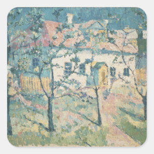 Lente 1904 vierkante sticker