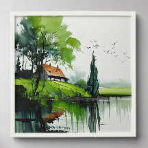 Lente aan het Meer: Landschap -