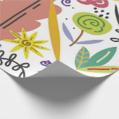 Lente-achtergrond van Multicolor Flowers Cadeaupapier (Hoek)