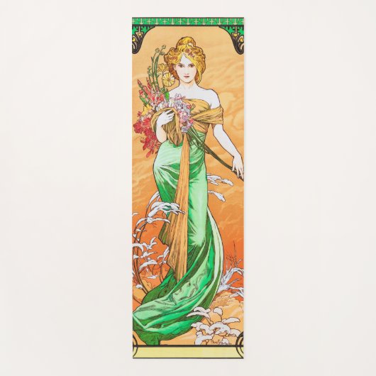Lente, Alphonse Mucha Yogamat (Voorkant)