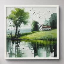 Lente bij het Meer -