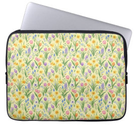 Lente Bloei Barst Patroon Laptop Sleeve