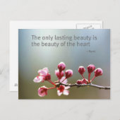 Lente bloeit schoonheid briefkaart (Voorkant / Achterkant)