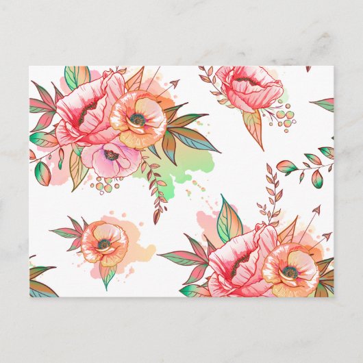 lente Bloem Briefkaart (Voorkant)
