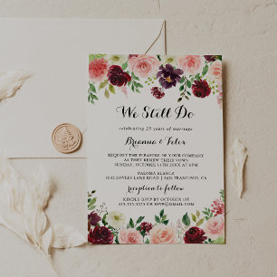 Lente Bloem Calligrafie We Still Do Vow Vernieuwin Kaart
