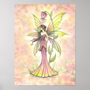 Lente Bloem Fee Fantasie Waterverf Kunst Poster