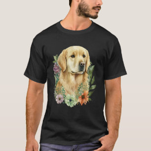 Lente Bloem Goud Retriever - Hond Liefhebber Hond T-shirt
