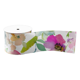 Lente Bloem Kleurrijk Gelukkig Multi Gebruik Grosgrain Lint