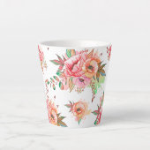 lente bloem latte mok (Voorkant)