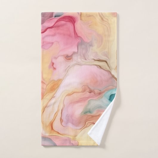 LENTE BLOEM MARMEREN WERVELING BADKAMER HANDDOEK S (Handdoek)