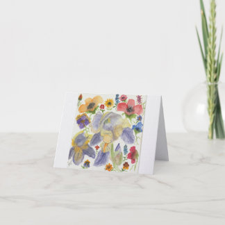 Lente Bloemen Bedankkaart