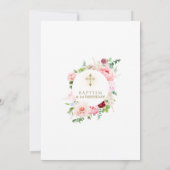 Lente Bloemen Bloeien Eerst Verjaardag & Doop Kaart (Achterkant)