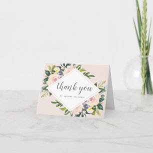 Lente Bloemen Blozen Vouwbare Trouw Trouwkaarten Bedankkaart