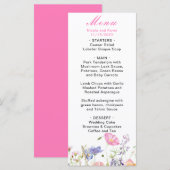 Lente Bloemen Boeket Menu (Voorkant / Achterkant)