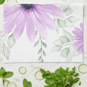 Lente Bloemen Botanisch Patroon Kleurrijk Theedoek