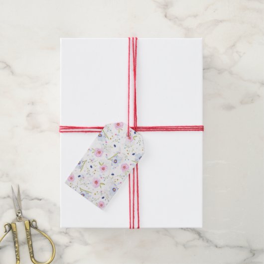 lente bloemen cadeautags cadeaulabel (Met Touw)