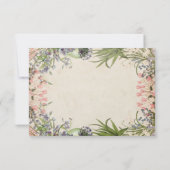 Lente Bloemen Elegant Bruids Brunch Kaart (Achterkant)