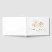 Lente Bloemen Elegante Botanische Bruiloft Gastenboek (Volledig)