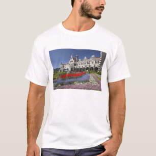 Lente bloemen en historisch station, t-shirt
