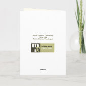 Lente Bloemen Fine Art Custom Pasen Feestdagen Kaart (Achterkant)