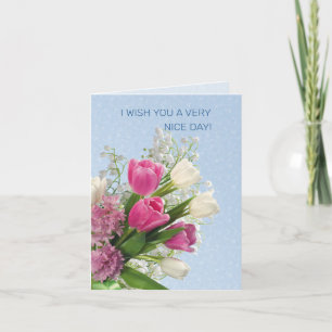 Lente Bloemen Hebben Een Goede Dag Kaart