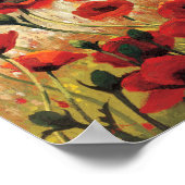 Lente bloemen in een tuin poster (Hoek)