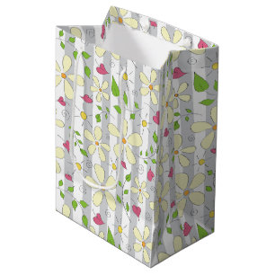 Lente bloemen kamille madeliefje bloemig gelukkig medium cadeauzakje