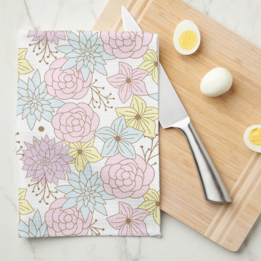 lente bloemen keuken handdoek (Quarter Fold)
