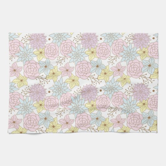 lente bloemen keuken handdoek (Horizontaal)