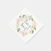 Lente Bloemen Krans Trouwsuite Servetten (Hoek)