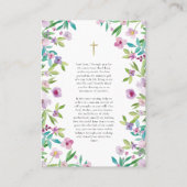 Lente Bloemen Orthodoxe Zwangerschapsgebedskaart Plaatskaartje (Voorkant)