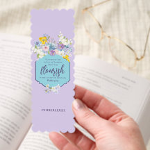 Lente Bloemen Paarse Gepersonaliseerde Bijbeltekst