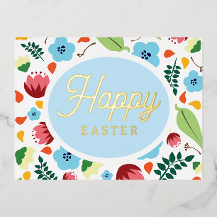 Lente Bloemen Pasen Folie Feestdagen Briefkaart
