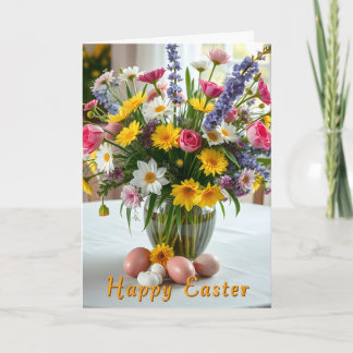 Lente Bloemen Pasen Kaart