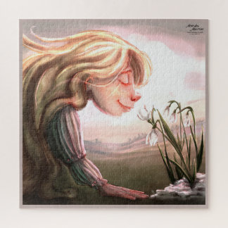 Lente bloemen puzzel