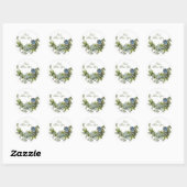 Lente bloemen Religie God zegene je Ronde Sticker (Vel)