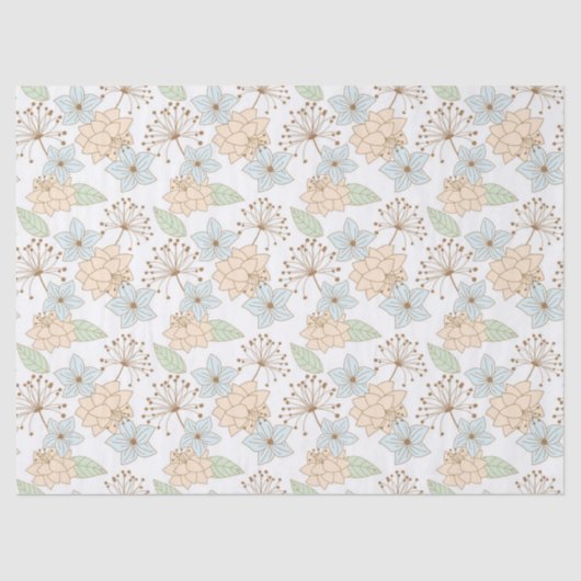 lente bloemen tissuepapier  (Voorkant)