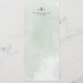 Lente bloemen tulpen bruiloft menu (Achterkant)