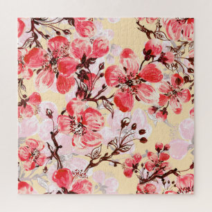 Lente bloemen U patroon Legpuzzel