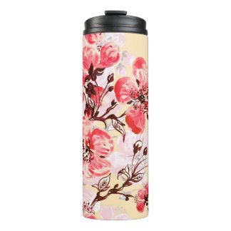 Lente bloemen U patroon Thermosbeker