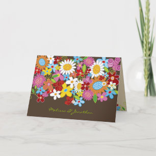 Lente Bloemen Uitnodiging Aankondiging Aangepaste