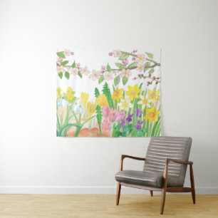 Lente Bloemen Wandkleed