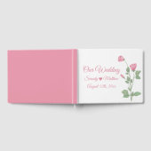 Lente Bloemen Waterverf Roze Bloemen Bruiloft Gastenboek (Volledig)