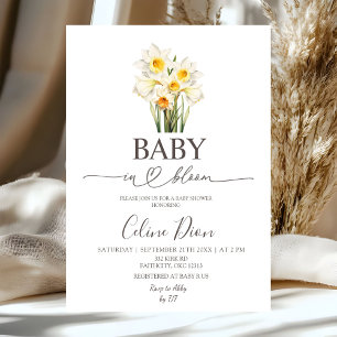 Lente Bloemige Narcis Baby in Bloei Kaart