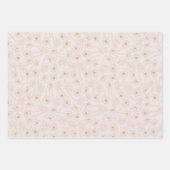 Lente Bloemige Narcis | Bruin en Paars Inpakpapier Vel (Voorkant 3)