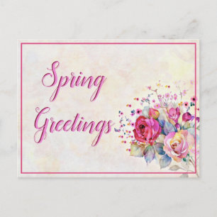 Lente bloemstuk briefkaart