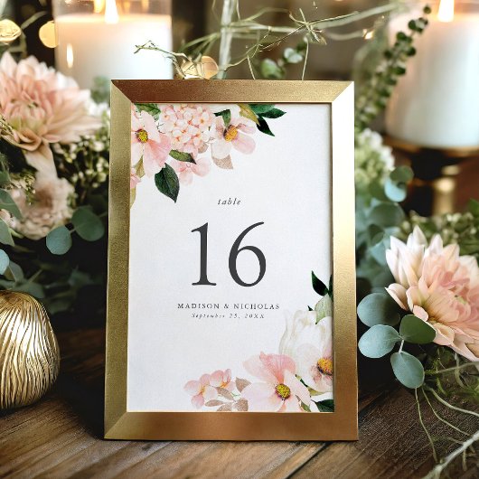 Lente Bloesem Bloemstuk Bruiloft Kaart