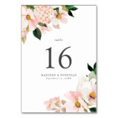 Lente Bloesem Bloemstuk Bruiloft Kaart (Voorkant)